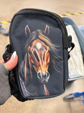 Showudesigns Small Horse Crossbody Bag Purse, Boho Aztec Horse